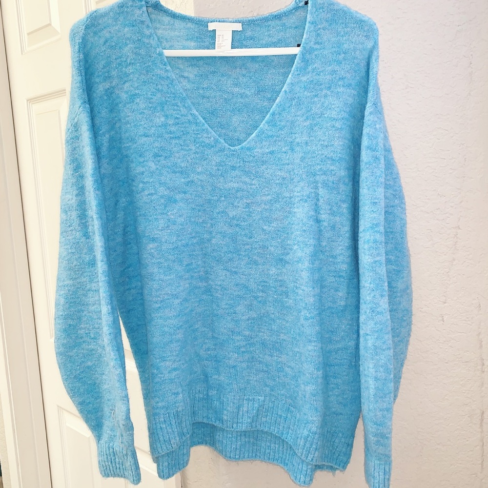H&M sky blue sweater